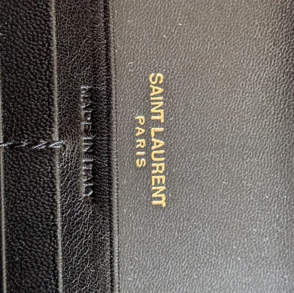 YSL Black Quilted Wallet - Picture 7 of 10